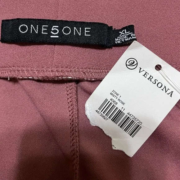 NWT One 5 One Women’s High Rise Pull On Wide Leg Trousers Pants Misty Rose XL - Picture 5 of 8